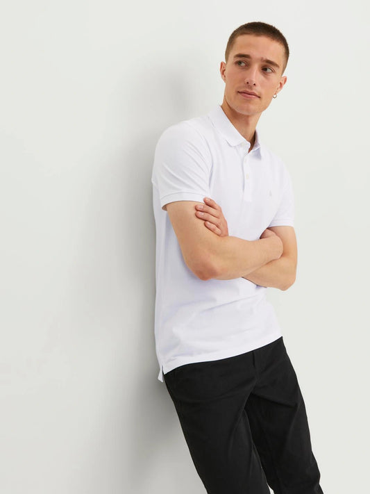 DECENT CLASSIC WHITE POLO-SHIRT