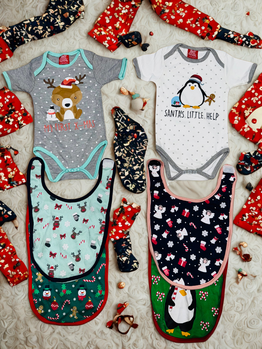 2 ROMPERS (JUMPERS) + 4 NAPKINS DEAL